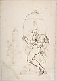 Two Designs for Vases (recto); Variant Design for a Vase (verso), Ennemond Alexandre Petitot (French, Lyons 1727–1801 Parma), Pen and brown ink, brush and brown wash, over black chalk underdrawing (recto); pen and brown ink (verso)