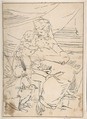 Mary, Infant Christ and Saint John, After Luca Cambiaso (Italian, Moneglia 1527–1585 Madrid), Pen and ink