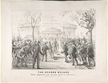 Castle Gardens, The Second Deluge, First Appearance of Jenny Lind in America, Anonymous, American, 19th century  American, Lithograph