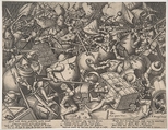 The Battle about Money, Pieter van der Heyden (Netherlandish, ca. 1525–1569), Engraving; second state of four