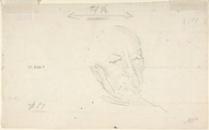 Echo of the Concours Galland (Echo du Concours Galland), O. Deleiderrier (Swiss (?), 19th century), Pen and black ink, blue wax crayon, and graphite
