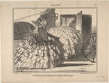 Des dames d'un demi-monde, mais n'ayant pas de demi-jupes, from Actualités, published in Le Charivari, May 11, 1855, Honoré Daumier  French, Lithograph; second state of two (Delteil)