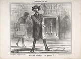 They Refused This...the Ignoramuses!! (Ils m'ont refusé ça...les ignares!!), published in Le Charivari, April 6, 1859. From the series: L'Exposition de 1859., Honoré Daumier  French, Lithograph; second state