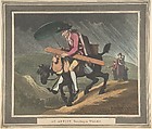 An Artist Travelling in Wales, Thomas Rowlandson  British, Etching and aquatint with hand coloring