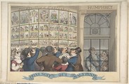 Honi. Soi. Qui. Mal. Y. Pense: The Caricature Shop of G. Humphrey, 27 St. James's Street, London, Theodore Lane  British, Hand-colored etching
