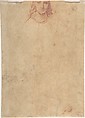 Bust-Length Portrait of a Woman (recto); Bust-Length Study of a Girl (verso), Agostino Carracci (Italian, Bologna 1557–1602 Parma), Red chalk, over possible traces of black chalk (recto); red chalk (verso)