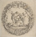 The Drunken Silenus, After Annibale Carracci (Italian, Bologna 1560–1609 Rome), Engraving on Silver