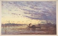 Venice, Félix-François-Georges-Philibert Ziem (French, Beaune 1821–1911 Paris), Watercolor