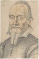 Portrait of a Man, Anonymous, French, 16th century, Charcoal, stumped, black and red chalk, some lines reinforced with pen and gray ink