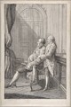 Portrait of Louis-Philippe, Duc d'Orleans and His Son Louis-Phillipe Joseph, Duc de Chartres, Louis de Carmontelle French, Etching