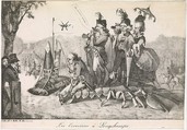 The Crayfish at Longchamps, Eugène Delacroix  French, Lithograph; second state of two