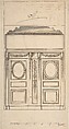 Architectural Drawing, Anonymous, French, 18th century, Pen and brown ink, brush and gray wash
