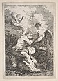 The Vision of Saint Jerome, Jean Honoré Fragonard (French, Grasse 1732–1806 Paris), Etching, first state