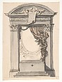 Design for an altar, Hendrik-Frans Verbruggen Flemish, Pen and black ink, gray and red wash, over black chalk or graphite