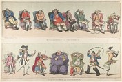 Englishmen in November, Frenchmen in November, Thomas Rowlandson British, Hand-colored etching