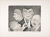 The Politicians, Lou Barlow  American, Etching; artist's proof