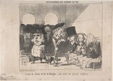 The Boulogne Train Station. An English Excursion Train (La gare de chemin de fer de Boulogne. Un train de plaisir anglais), from Physionomies des Chemins de Fer (Physiognomies of the Railways), Honoré Daumier  French, Lithograph