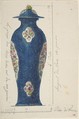 Design for a Vase, Anonymous, French, 18th century, Watercolor, and graphite