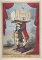 The Theatrical Atlas, George Cruikshank British, Hand-colored etching