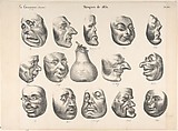 Masks of 1831, published in La Caricature, Honoré Daumier  French, Lithograph