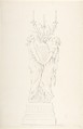 Design for a Candelabra, Anonymous, French, 18th century, Graphite
