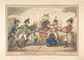 The Allied Bakers or the Corsican Toad in the Hole, George Cruikshank British, Hand-colored etching