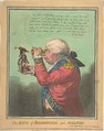 The King of Brobdingnag and Gulliver.–Vide. Swift's Gulliver: Voyage to Brobdingnag, James Gillray  British, Hand-colored etching and aquatint