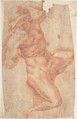 Study of a Male Nude, Cavaliere d'Arpino (Giuseppe Cesari) (Italian, Arpino 1568–1640 Rome), Red chalk