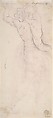Figure of a Man Throwing Stones (recto); Study of a Man (?) (verso), Cavaliere d&#39;Arpino (Giuseppe Cesari) (Italian, Arpino 1568–1640 Rome), Red chalk (recto); black chalk (verso)