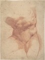 Study after the Belvedere Torso, Cavaliere d'Arpino (Giuseppe Cesari) Italian, Red chalk
