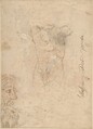 The Flagellation of Christ, Bernardo Cavallino (Italian, Naples 1616–1656 Naples), Red chalk
