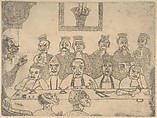 The Good Judges, James Ensor Belgian, Etching; second state of two