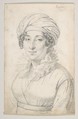Portrait of a Woman, Anonymous, French, 19th century, Graphite