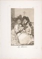 Plate 57 from "Los Caprichos": The filiation (La filiacion), Goya (Francisco de Goya y Lucientes) (Spanish, Fuendetodos 1746–1828 Bordeaux), Etching, aquatint