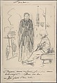 Caricature, Anonymous, French, 19th century, Graphite