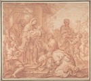 The Adoration of the Magi, Giuseppe Bartolomeo Chiari (Italian, Lucca or Rome 1654–1727 Rome), Red chalk