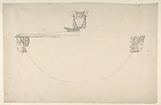 Design for an Empire Covered Dish, Anonymous, French, 19th century, Pen and black ink