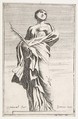 Standing Female Figure, Pierre Ignace Parrocel (French, 1702–1775), Etching