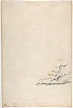 Landscape (recto); Sketch of rocks(?) (verso), Paul Cézanne (French, Aix-en-Provence 1839–1906 Aix-en-Provence), Watercolor over black chalk (recto); black chalk and blue wash (verso)