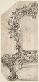 Design for the Frame of a Mirror or Fire Screen (recto); Various Sketches (verso)., Giovanni Battista Foggini (Italian, Florence 1652–1725 Florence), Pen and brown ink, over traces of black chalk. Verso: pen and brown ink
