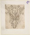 Design for a Console or Capital with a Cherub, Giovanni Battista Foggini (Italian, Florence 1652–1725 Florence), Pen and brown ink, over traces of black chalk