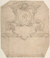 Design for a Tomb of Epitaph (recto); An Unfinished Variation of a Tomb or Epitaph (verso), Attributed to Giovanni Battista Foggini (Italian, Florence 1652–1725 Florence), Pen and brown ink over traces of black chalk (recto and verso)