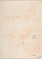 Allegorical Figure of Purity with a Unicorn (recto); Study for Drapery (verso), Baldassarre Franceschini (il Volterrano) (Italian, Volterra 1611–1690 Florence), Red chalk, highlighted with white chalk, on thick beige paper (recto); study for drapery in red chalk (verso)