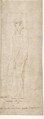 Roman Telamones in the Egyptian Style, Battista Franco (Italian, Venice ca. 1510–1561 Venice), Pen and brown ink, over traces of black chalk