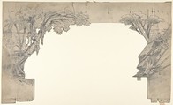Design for a Stage Set at the Opéra, Paris, Eugène Cicéri French, Graphite