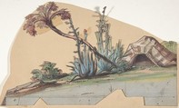 Design for a Stage Set at the Opéra, Paris, Eugène Cicéri (French, Paris 1813–1890 Fontainebleau), Watercolor and gouache, over graphite