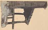 Design for a Stage Set at the Opéra, Paris, Eugène Cicéri (French, Paris 1813–1890 Fontainebleau), Brush and gray and brown wash, over graphite