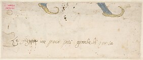 The Island of Anconetta (recto); Two Feet Wearing Pointed Shoes (verso), Francesco Guardi (Italian, Venice 1712–1793 Venice), Pen and brown ink, brush with brown and gray wash, over red chalk (recto); at upper border appear two feet wearing pointed shoes, pricked for transfer and executed in brush and brown, blue, and yellow wash (verso)