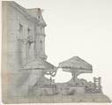 Design for a Stage Set at the Opéra, Paris, Eugène Cicéri (French, Paris 1813–1890 Fontainebleau), Graphite