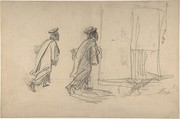 Lawyer on His Way to Court (Se Rendant à l'Audience), Thomas Couture (French, Senlis 1815–1879 Villiers-le-Bel), Black chalk